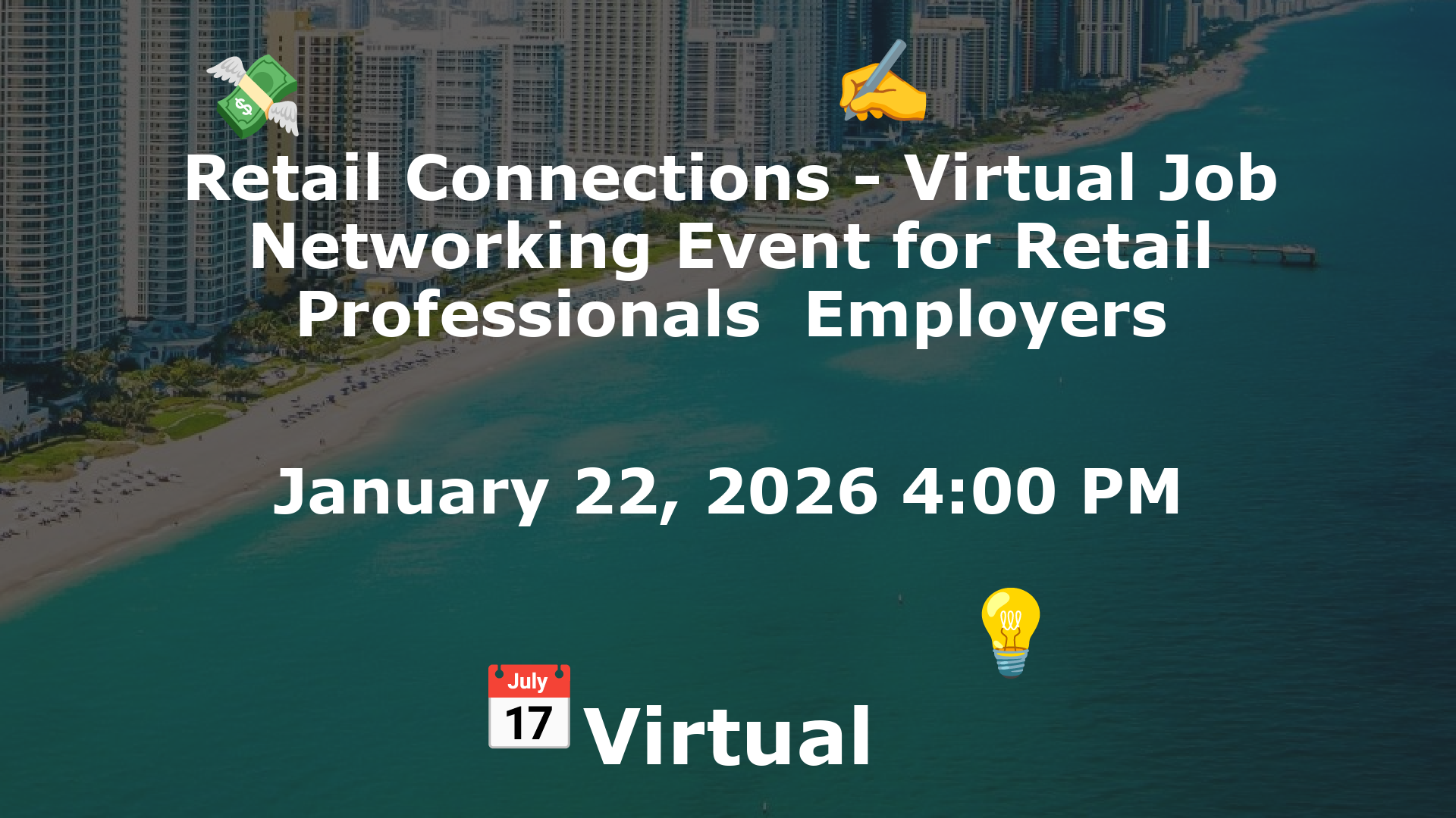 Retail Connections - Virtual Job  Networking Event for Retail Professionals  Employers event image